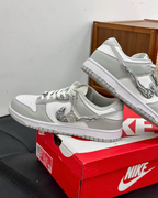 【訂製款】NIKE DUNK LOW 灰白 液態銀 金屬 低筒 男女鞋