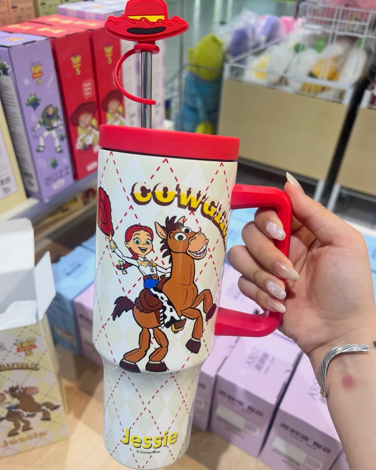 正版授權玩具總動員 不鏽鋼吸管杯 提把杯 冰壩杯 TOY STORY DISNEY 迪士尼