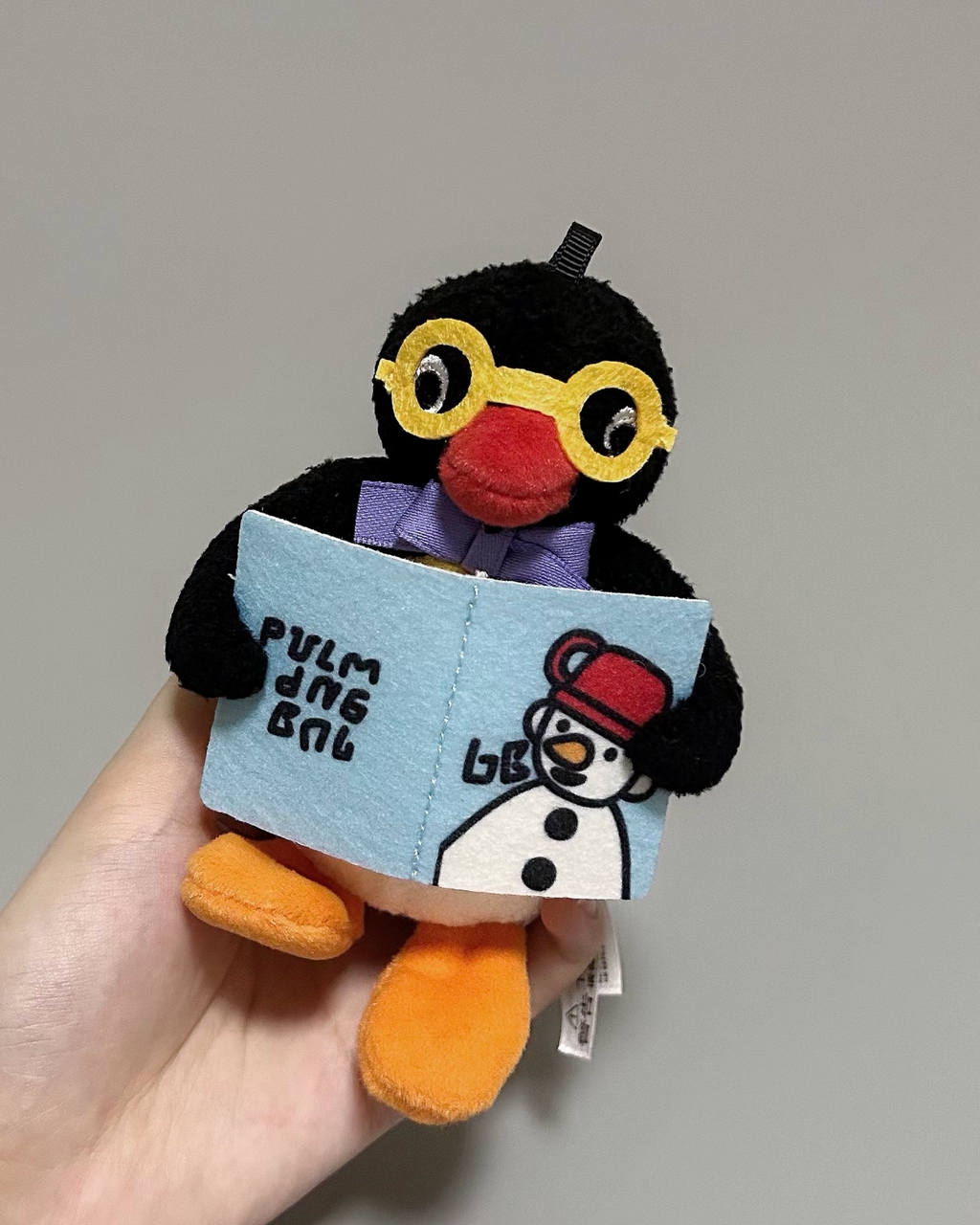 正版授權山莫 x PINGU 企鵝家族 讀書系列 毛絨 吊飾 掛件 共3款