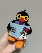 正版授權山莫 x PINGU 企鵝家族 讀書系列 毛絨 吊飾 掛件 共3款