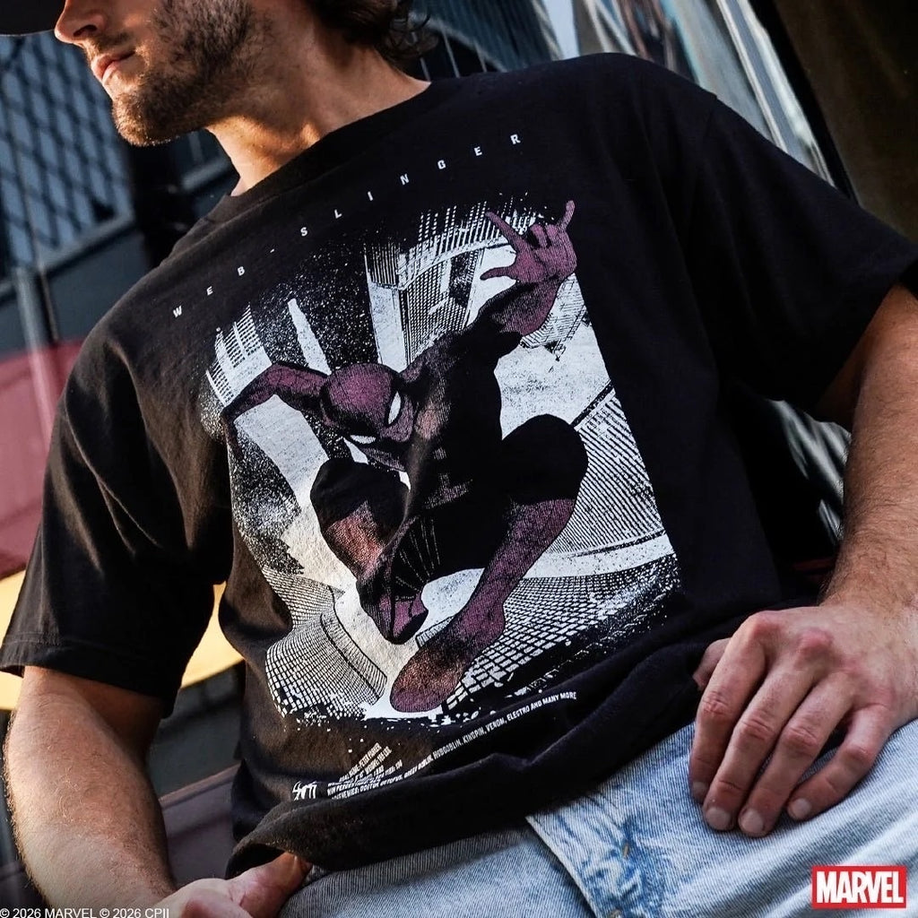 HEROES & VILLAINS x MARVEL 蜘蛛人聯名周邊 印刷 上衣 帽T 行李箱 後背包