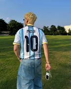 ADIDAS x 2026 FIFA 阿根廷主場球迷版10號梅西球衣世界盃足球衣吸濕排汗短袖 KA8117