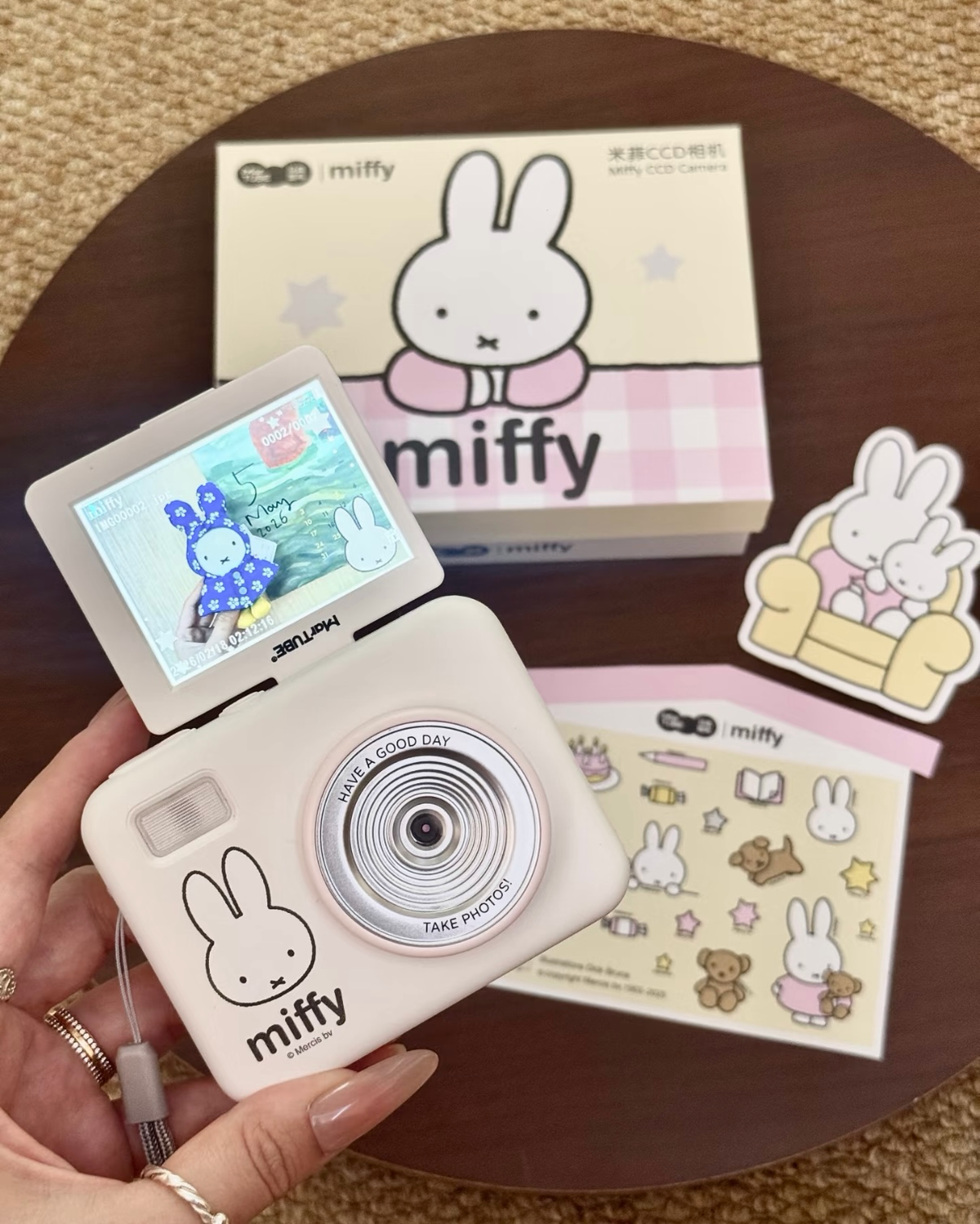 正版授權 MIFFY 米菲兔 相機 翻轉螢幕 附32G記憶卡+讀卡器