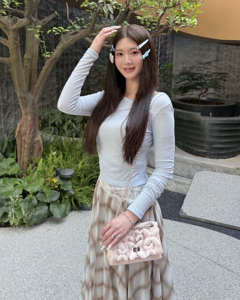 CHARLES & KEITH 小CK 七夕限定禮盒粉色花朵包肩背包手鏈戒指 CK17-20271828-A