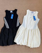 ADIDAS ORIGINALS 泡泡連身裙 洋裝 背心 修身 黑色KE5074 白色KE5075