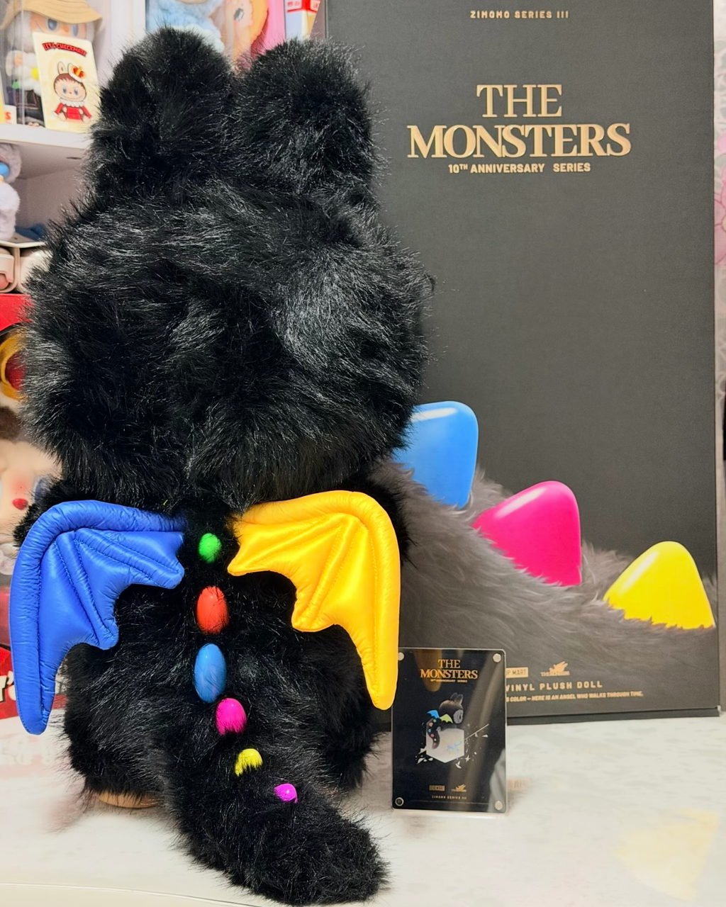 POP MART 泡泡瑪特 LABUBU Zimomo THE MONSTERS 十周年系列 搪膠 毛絨公仔 58cm