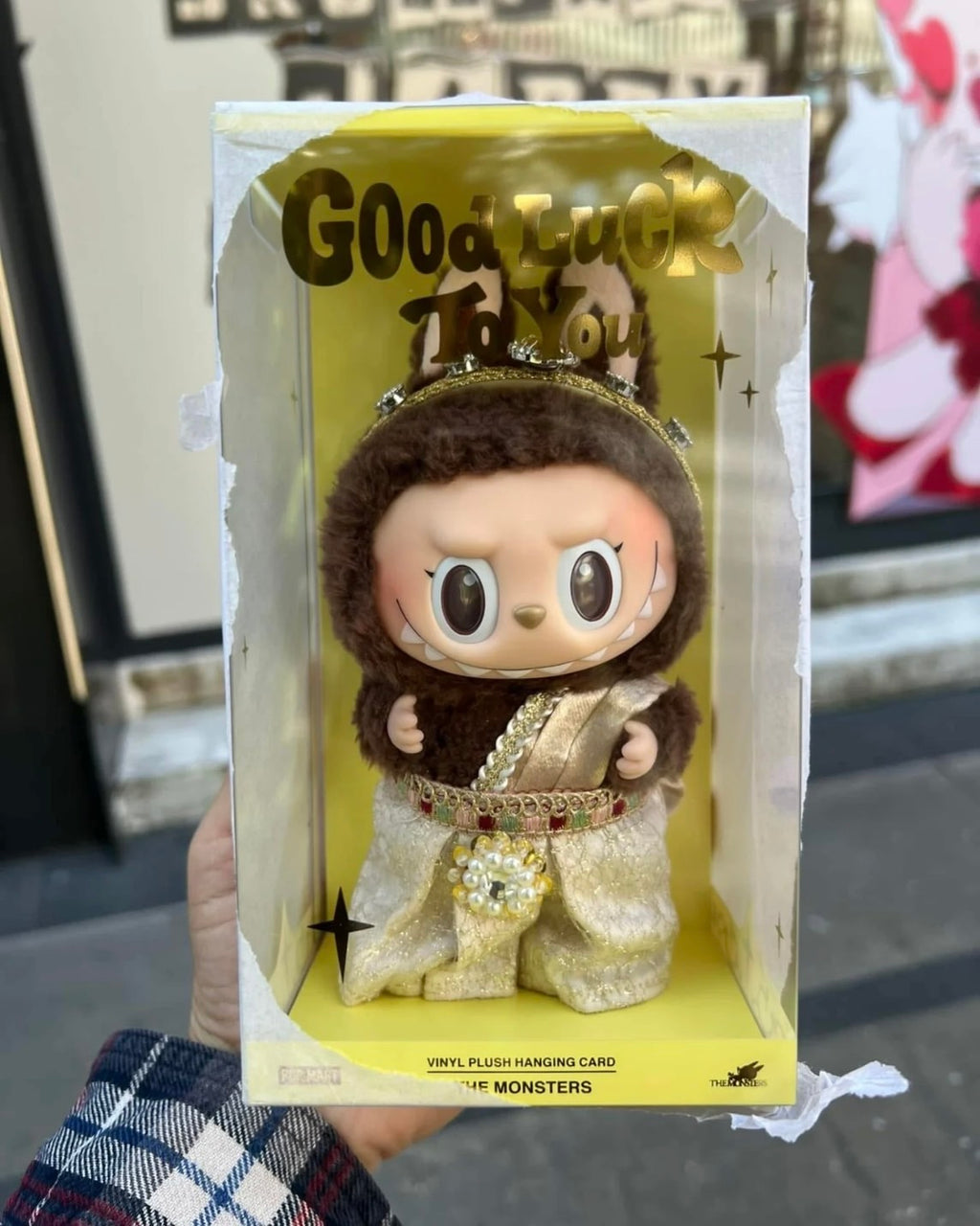Labubu Good Luck You 泰國限定 搪膠 毛絨 吊飾 泡泡瑪特