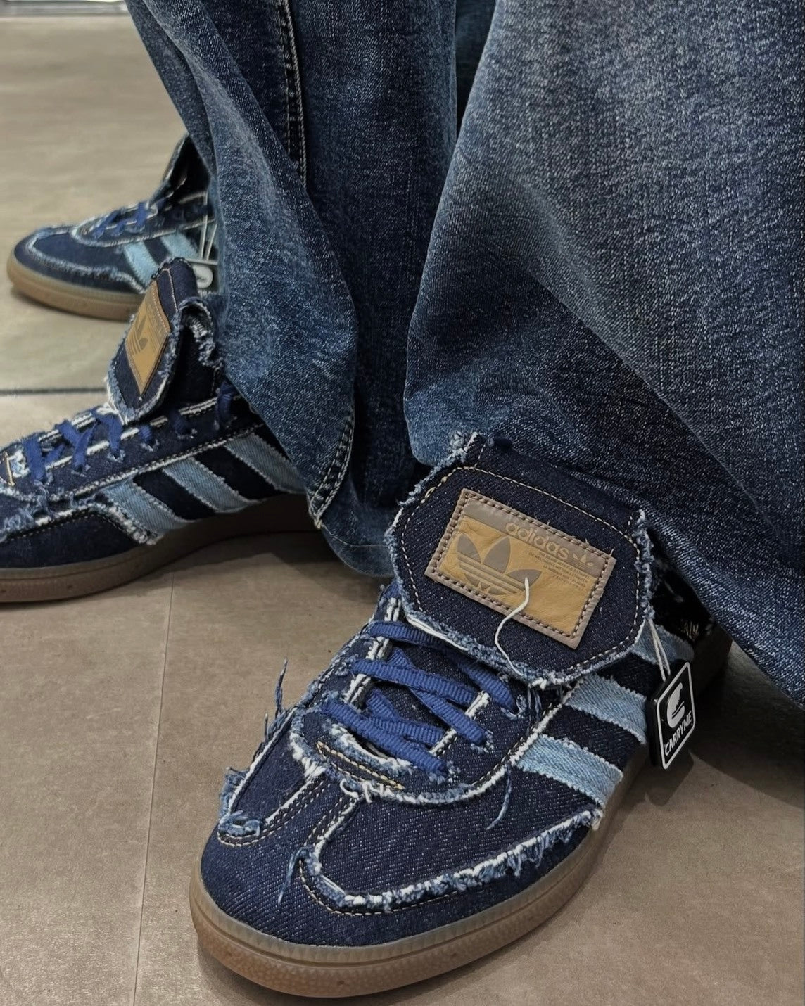 Atoms X ADIDAS HANDBALL SPEZIAL LT "DENIM" 丹寧系列 牛仔 男女鞋