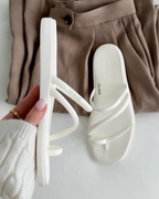 CROCS MIAMI TOE LOOP SANDAL 邑阿密拖鞋 指環 防水 涼鞋 女鞋 黑色 米白色