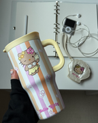 HELLO KITTY x TBH 夏日冒險島系列豹紋黑皮不鏽鋼吸管杯雙飲杯SANRIO三麗鷗共4款