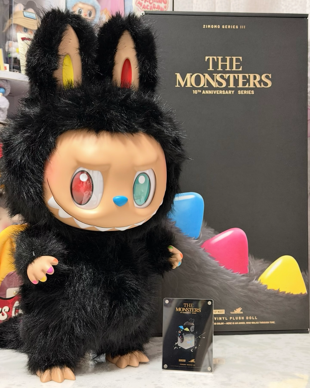 POP MART 泡泡瑪特 LABUBU Zimomo THE MONSTERS 十周年系列 搪膠 毛絨公仔 58cm