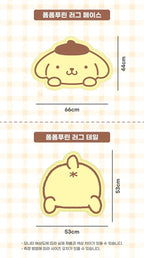 韓國正版授權 SANRIO 布丁狗 毛絨地毯 防滑 三麗鷗 大頭款 屁屁款