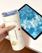 STARBUCKS 星巴克 爪爪天地系列 柯基 不锈鋼 保溫杯 雙飲口 隨行杯 吸管杯