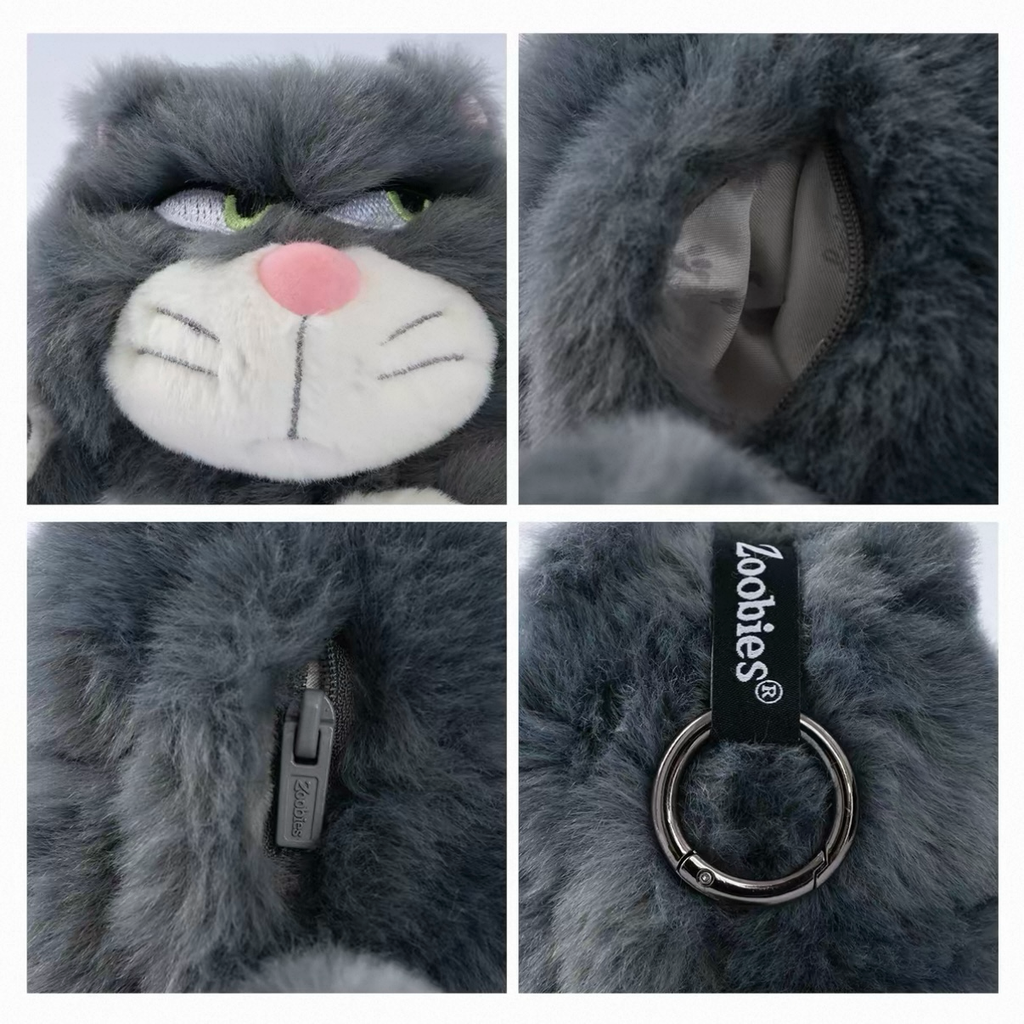 正版授權Zoobies x DISNEY 毛絨 耳機包 吊飾 路西法 迪士尼 2款