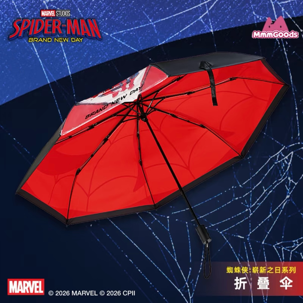 MmmGoods x 蜘蛛人 重生日 聯名電影周邊商品 毛毯 短袖上衣 雨傘 扇子 零錢包吊飾 托特包