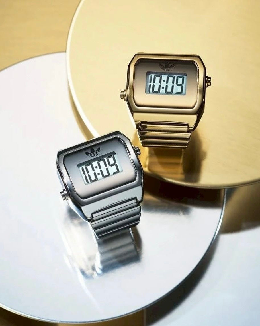 Adidas Originals x Timex Digital Two Ring 戒指手錶 不鏽鋼 石英機芯