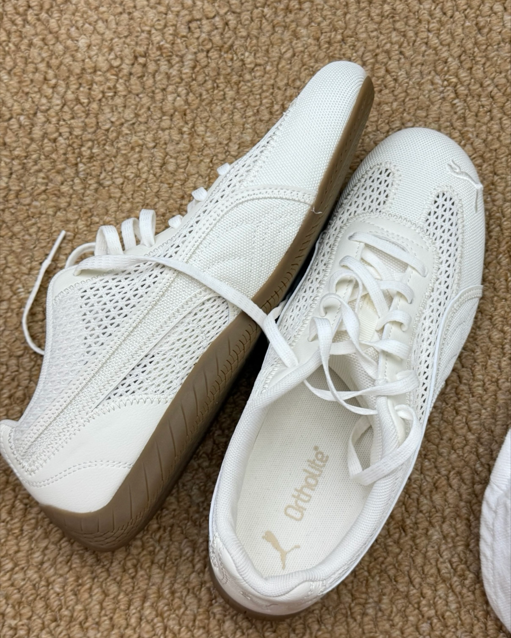 PUMA SPEEDCAT Aéré 全白 象牙白 透氣 薄底 德訓靴 賽車靴 男女靴 408858-01