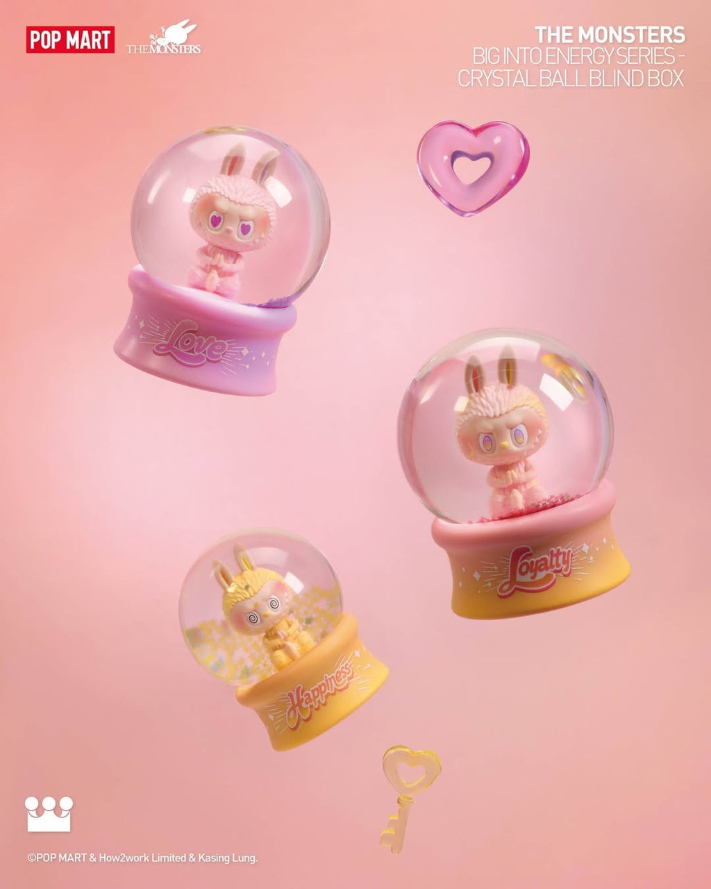 POPMART 泡泡瑪特 Labubu 前方高能 水晶球系列 拉布布 公仔 盲盒