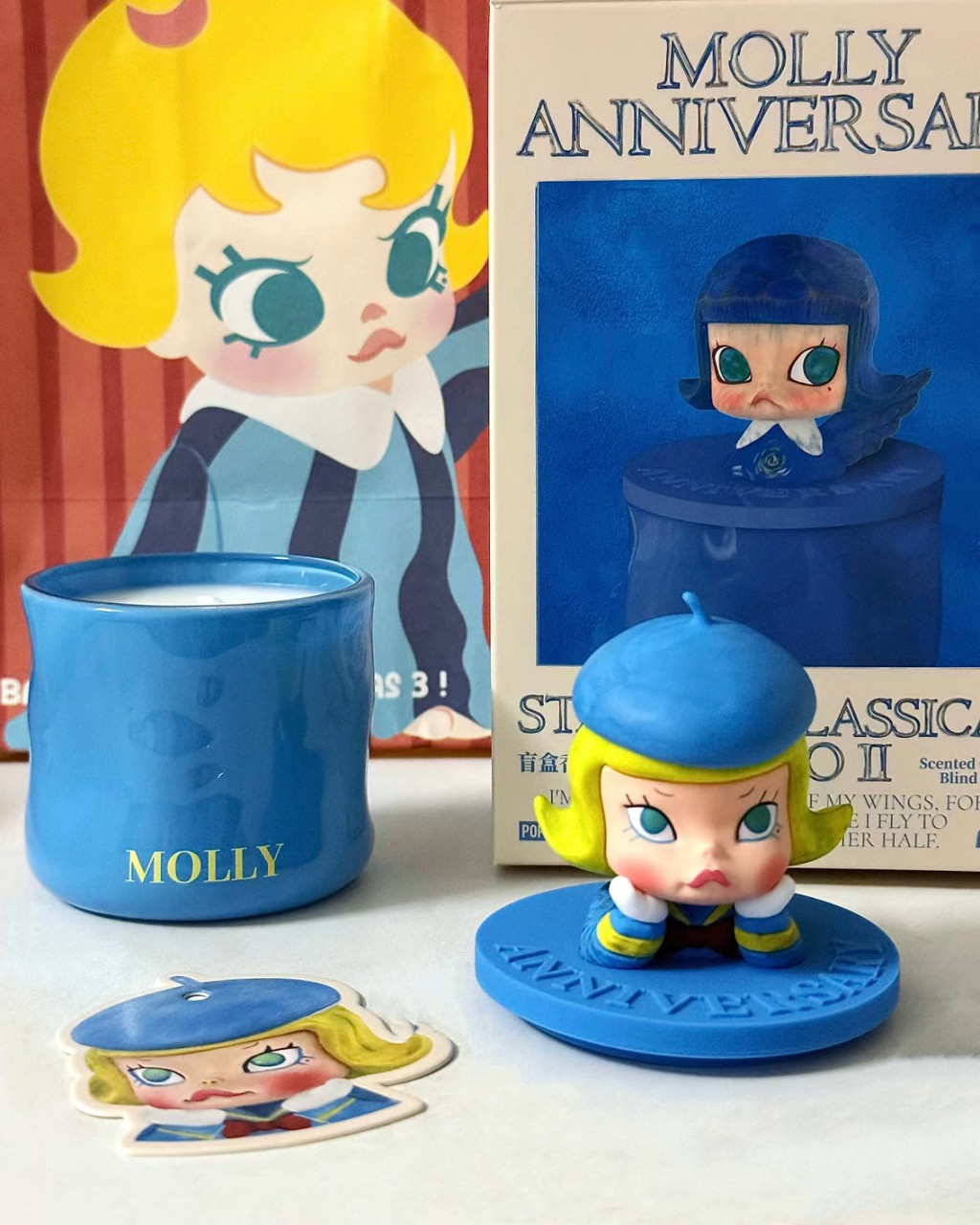 POP MART Molly 周年雕塑經典回歸2系列 香氛蠟燭盲盒 泡泡瑪特 生活小物 香薰