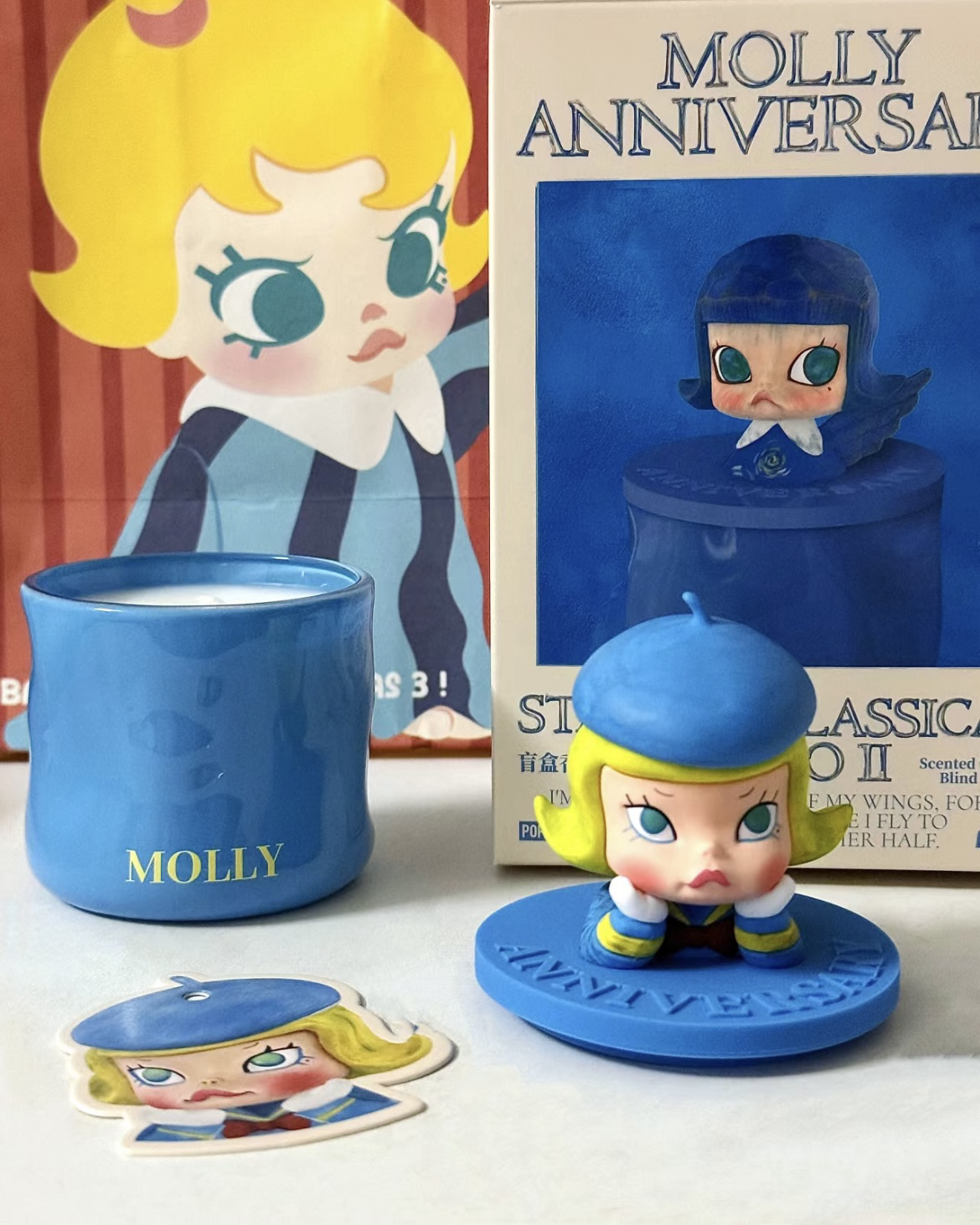 POP MART Molly 周年雕塑經典回歸2系列 香氛蠟燭盲盒 泡泡瑪特 生活小物 香薰