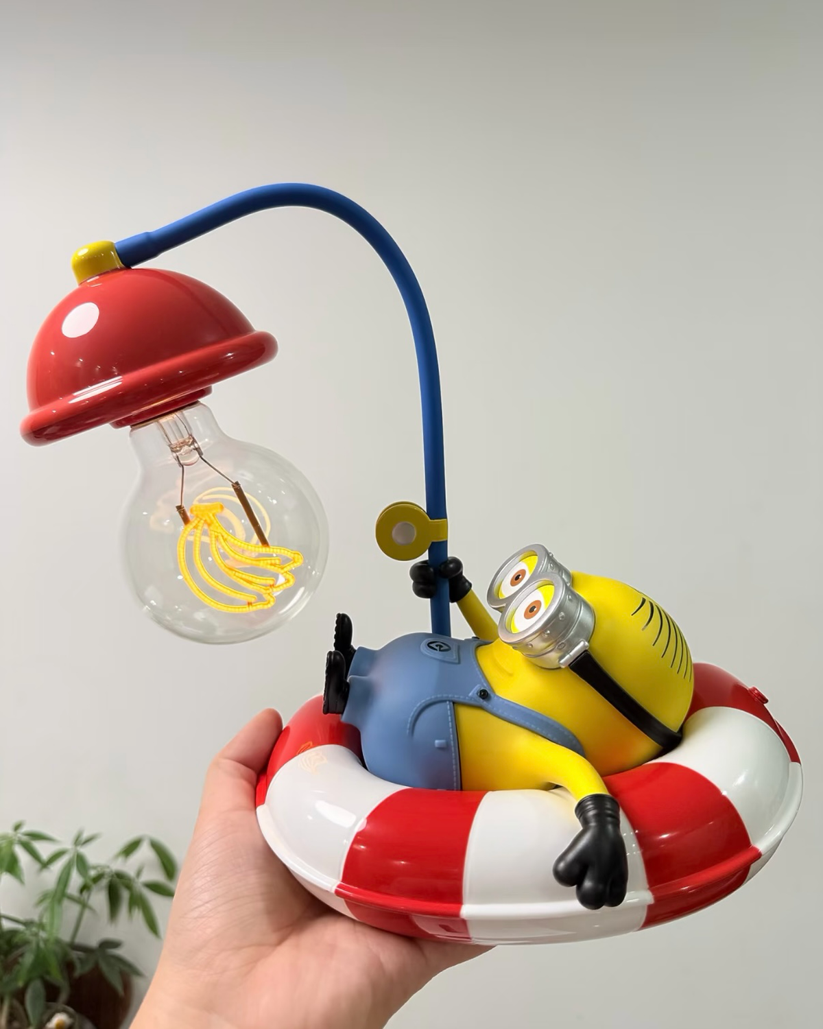 正版授權Minions Fishing Lamp 小小兵 釣魚氛圍燈 夜燈 公仔