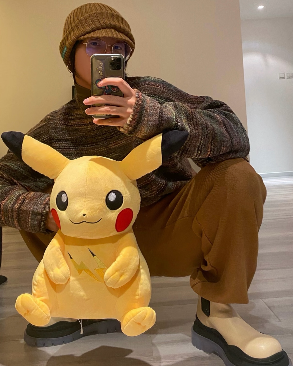 POKÉMON x Fragment 皮卡丘 聯名 娃娃 玩偶 公仔 寶可夢 藤原浩 38cm