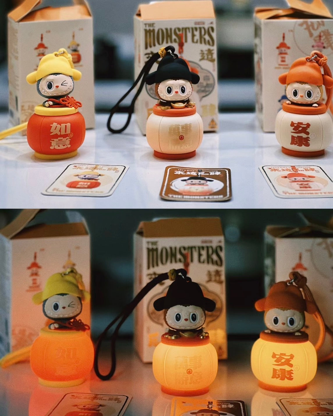 POP MART 泡泡瑪特 THE MONSTERS LABUBU 拉布布 來這FUN肆 矽膠 小夜燈 燈籠 吊飾 鑰匙圈 發光 盲盒