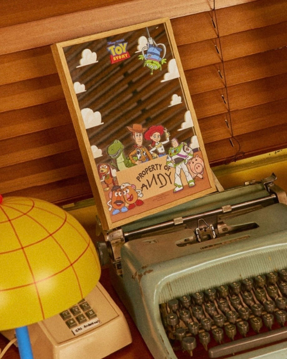 韓國 正版 玩具總動員 復古鏡子 桌鏡 TOY STORY DISNEY 迪士尼