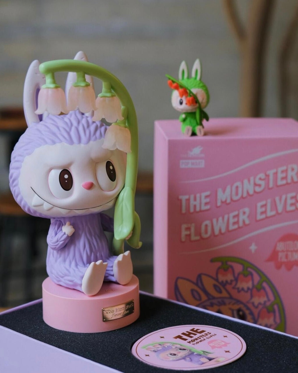 The Monsters LABUBU 風鈴花 小夜燈 泡泡瑪特 紫色 粉色