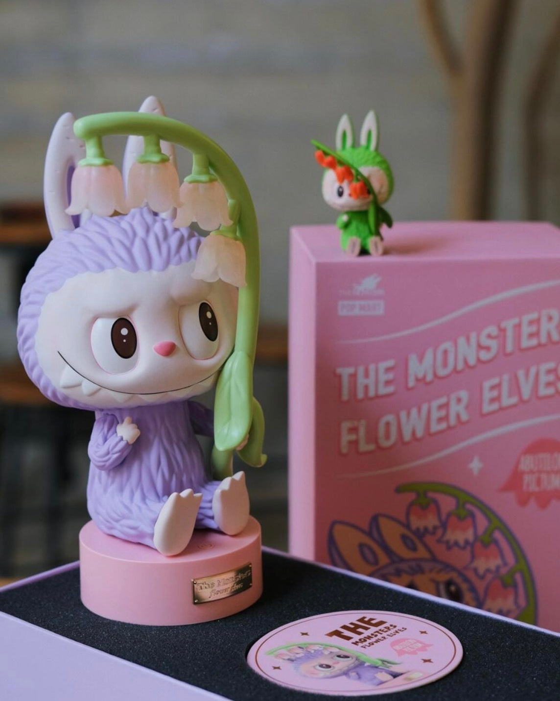 The Monsters LABUBU 風鈴花 小夜燈 泡泡瑪特 紫色 粉色