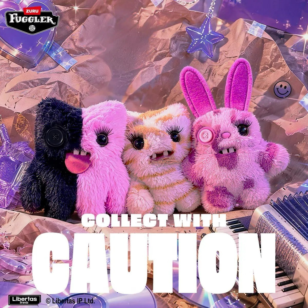 FUGGLER 牙寶 跌萌天團 毛絨掛件 盲盒 高 12cm