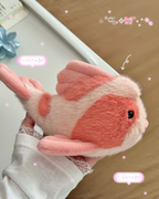JELLYCAT 2026夏季新品 嘶嘶唇 錦鲤 粉色 魚 毛絨 娃娃 11cm