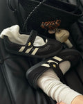 ADIDAS SAMBA JANE 黑白 黑色 網面 透氣 金標 復古 瑪莉珍鞋 女鞋 LA6830