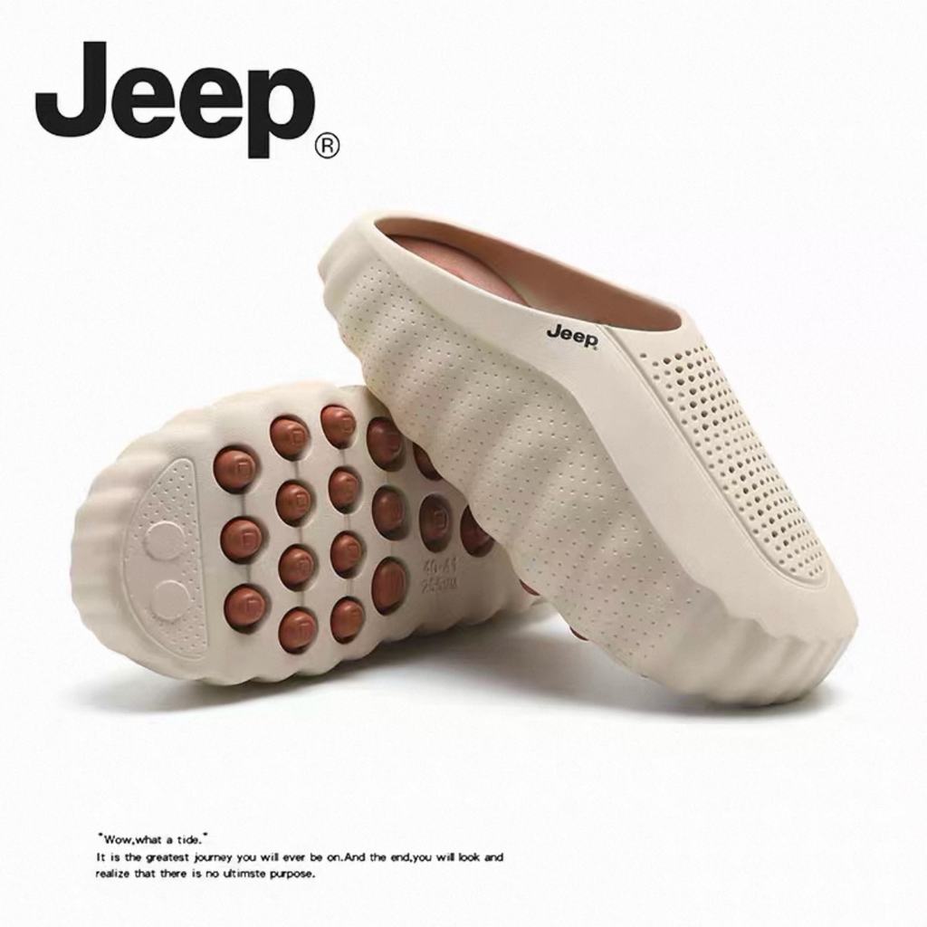 JEEP 機能 包頭 厚底拖鞋 透氣 4色 男女鞋