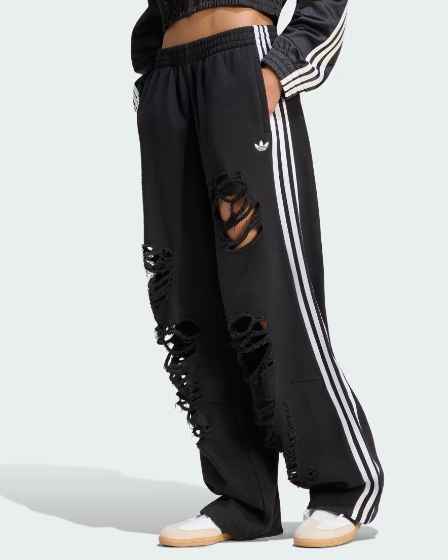 ADIDAS ORIGINALS 破褲 做舊感 運動長褲 三葉草 兩色
