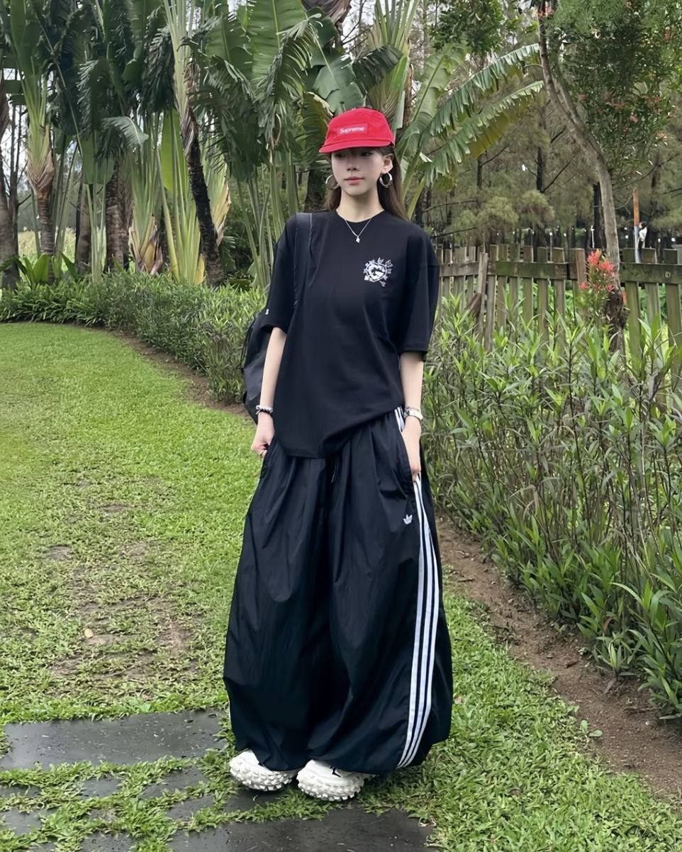 ADIDAS ADILENIUM 運動長褒 廣鬆 縮口 燈籠褒 黑色KY5052 粉色KY5053