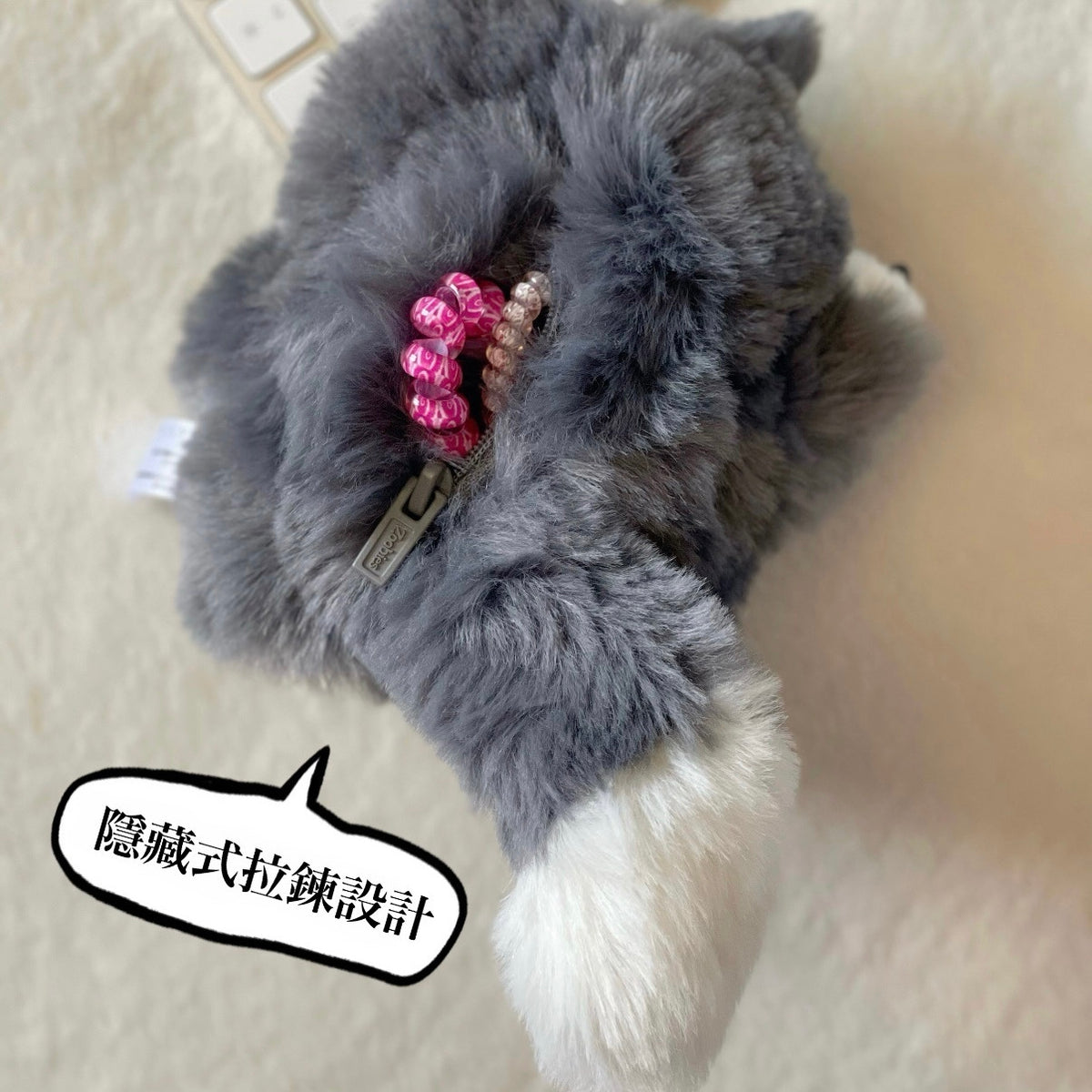 正版授權Zoobies x DISNEY 毛絨 耳機包 吊飾 路西法 迪士尼 2款