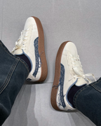 PUMA SUEDE XL 米白 牛仔 鬚邊 焦糖底 板鞋 休閒鞋 女鞋 403228-01