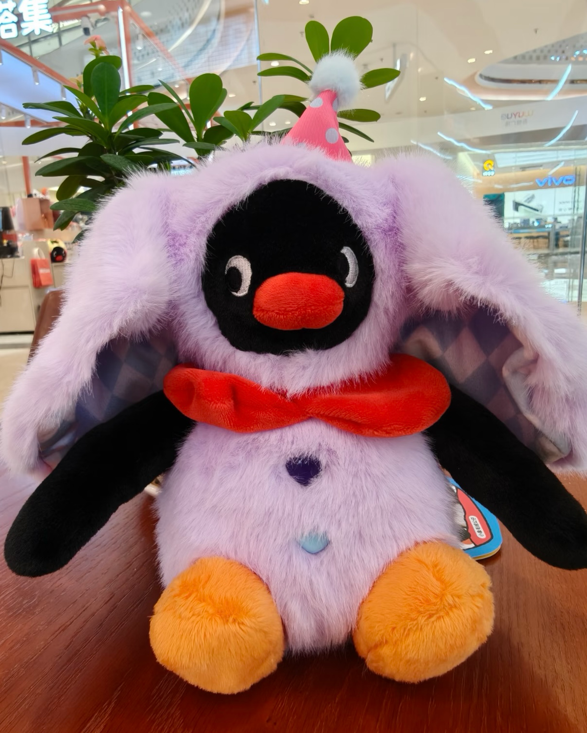 正版授權 PINGU 企鵝家族 小飛造型 毛絨 娃娃 小飛象 22CM
