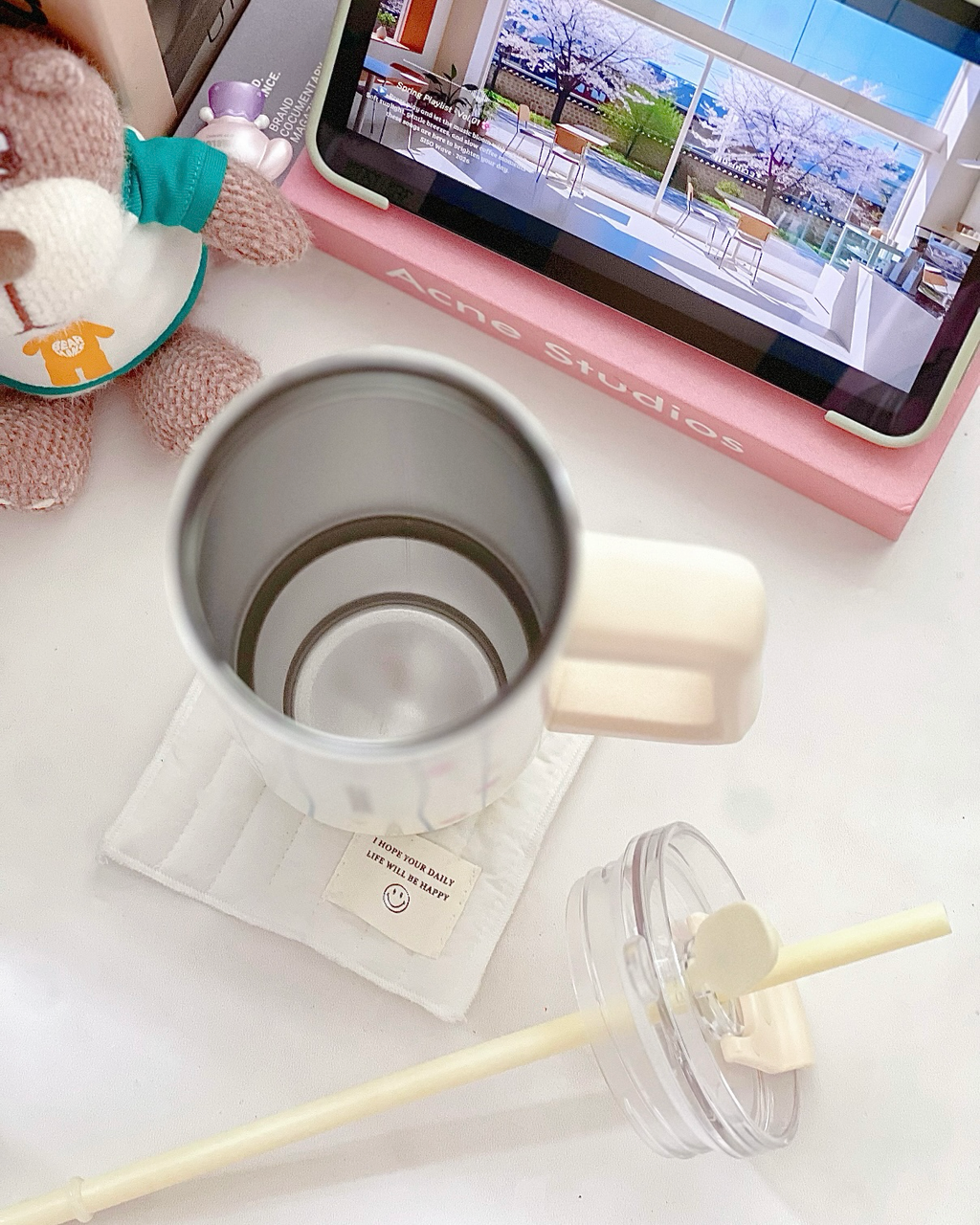 STARBUCKS 星巴克 爪爪天地系列 柯基 不锈鋼 保溫杯 雙飲口 隨行杯 吸管杯