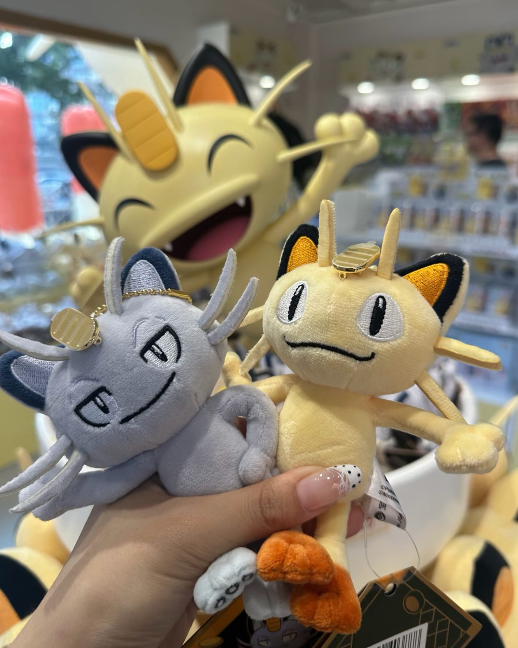 POKÉMON 寶可夢 金碧黑黃系列 喵喵 毛絨 娃娃 吊飾 共3款