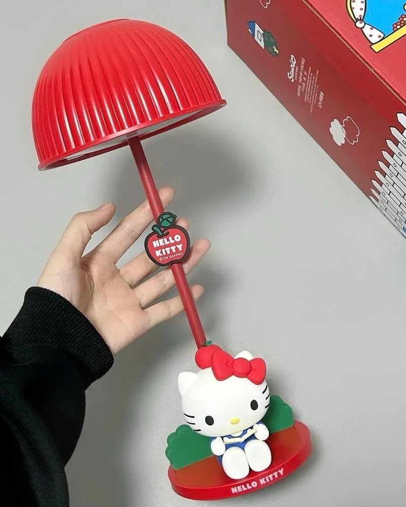 正版授權 SANRIO 三麗鷗 HELLO KITTY花園小台燈 三檔亮度 可調節 小夜燈 禮盒組