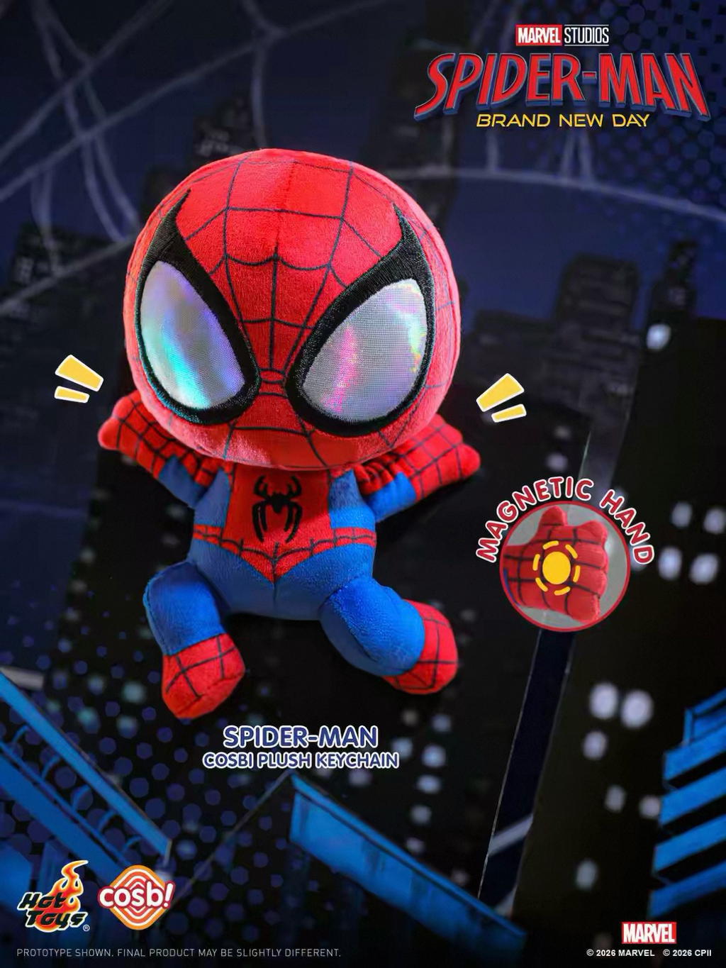 正版授權HotToys x Marvel 蜘蛛人 重生日 COSBI毛絨吊飾 盲盒