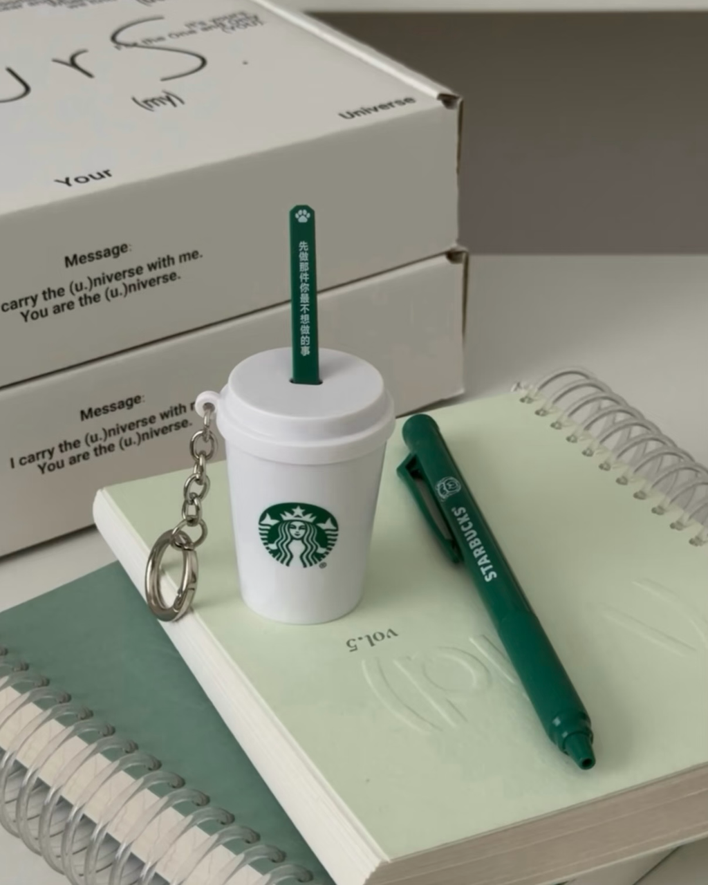 STARBUCKS 星巴克 專星熊打工樂系列 保溫袋 掛勾 吊飾 文具包