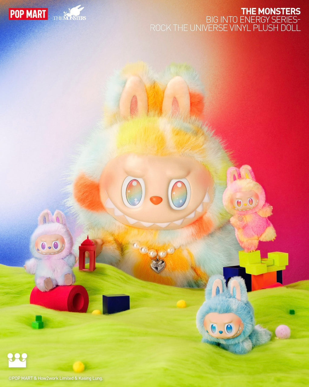POPMART 泡泡瑪特 Labubu 前方高能 ROCK THE UNIVERSE 搪膠毛絨公仔