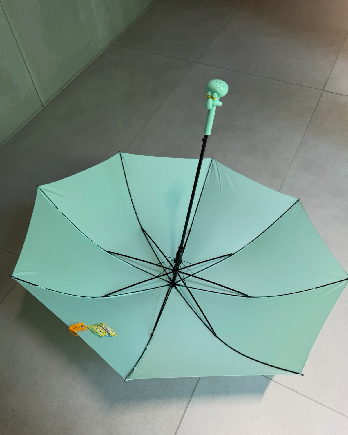 正版授權海綿寶寶 章魚哥 可自立 長柄雨傘 直骨傘