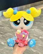 正版授權飛天小女警 手捧花 毛絨公仔 禮盒 附星星燈