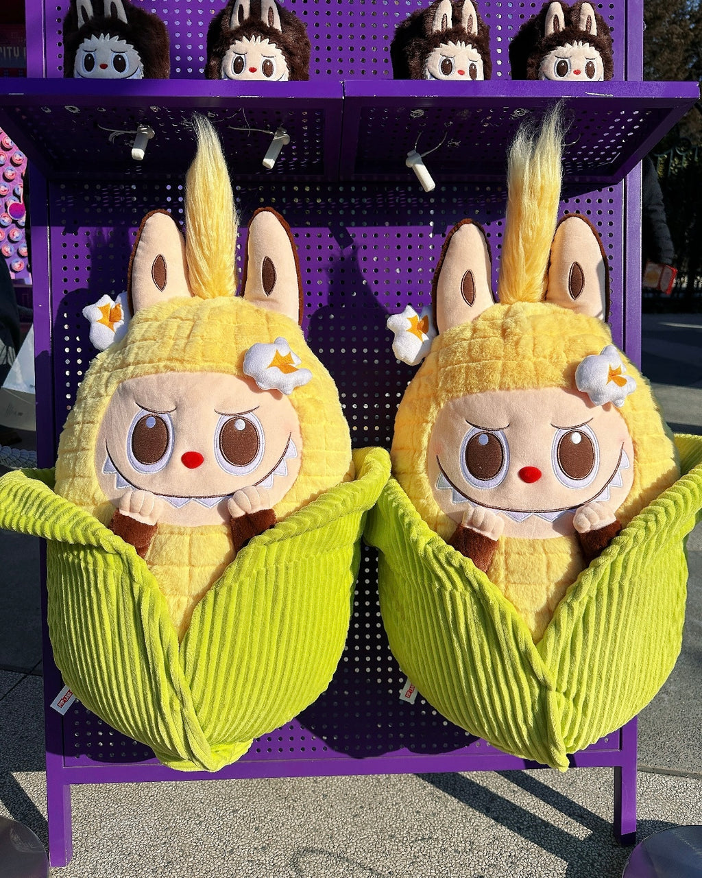 POPMART 泡泡瑪特 LABUBU 樂園限定 毛絨玩偶 抱枕 玉米款 炸蝦款