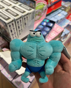 正版授權海綿寶寶 比奇堡 肌肉路人魚 苦GYM甘來 毛絨吊飾 挂件