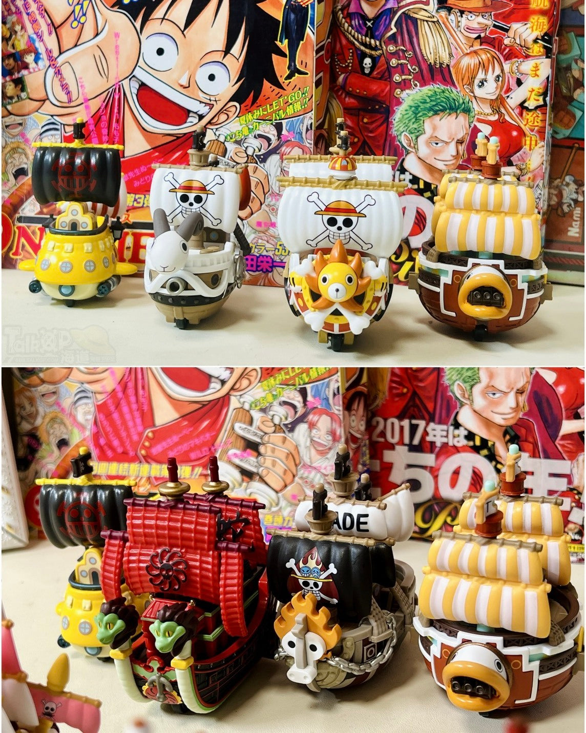ONE PIECE 海賊王 × POP MART 泡泡瑪特 船艦系列公仔